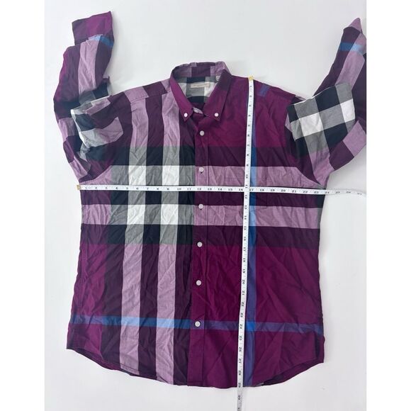 Burberry Brit Multicolor Plaid Cotton Button Down Full Sleeve Shirt XL - S - Picture 6 of 13